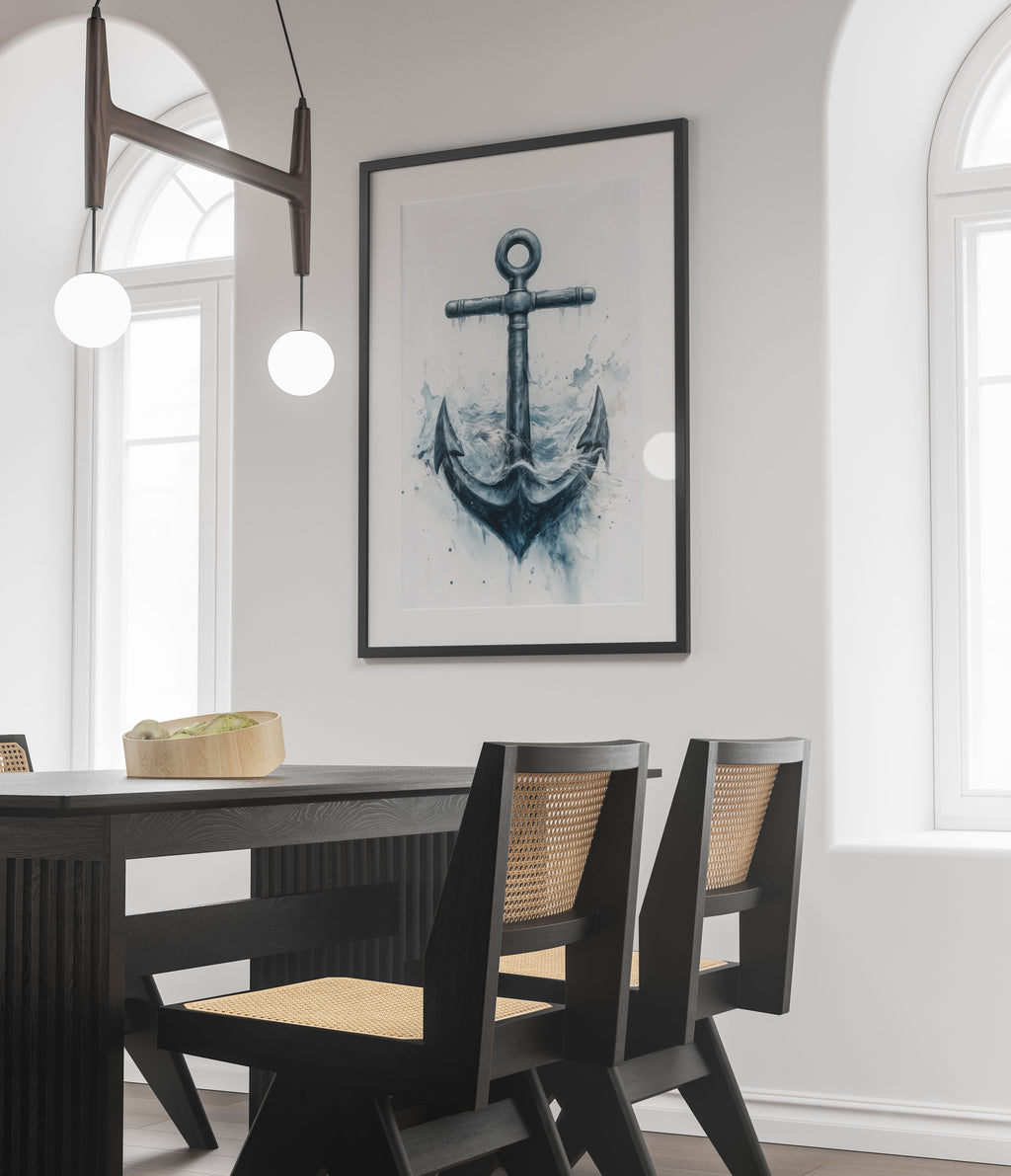 Anchor Art Print - Tempestuous Nautical Artwork