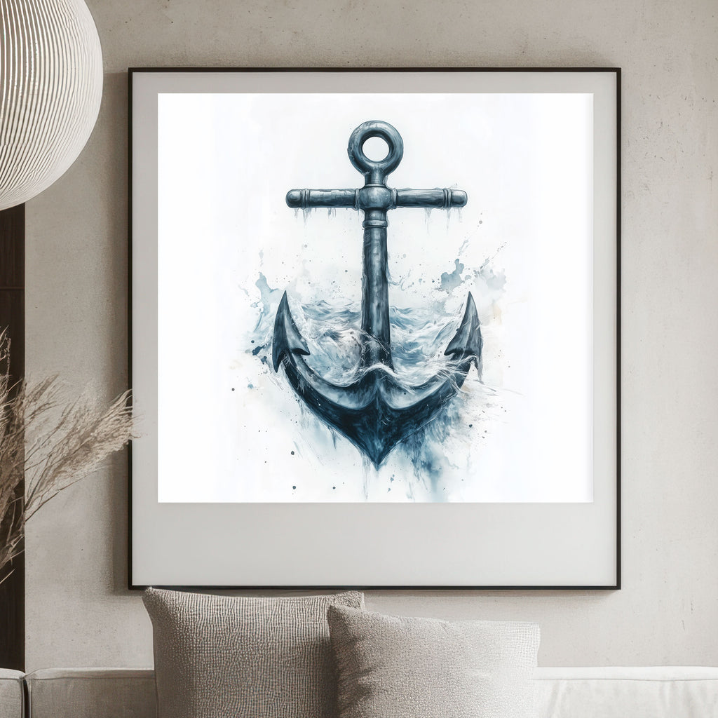 Anchor Art Print - Tempestuous Nautical Artwork