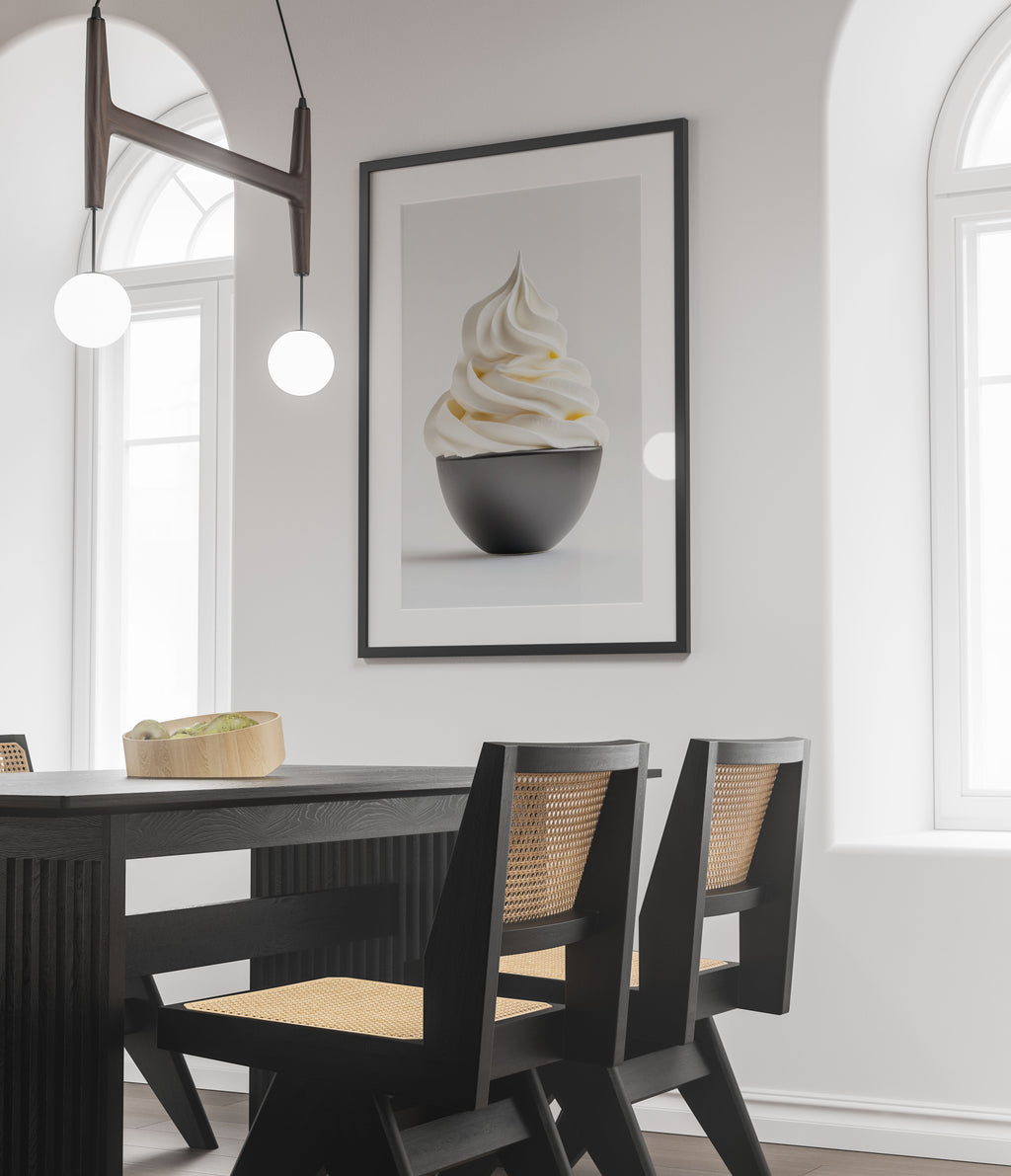 Whipped Cream Art Print - Kitchen Wall Art