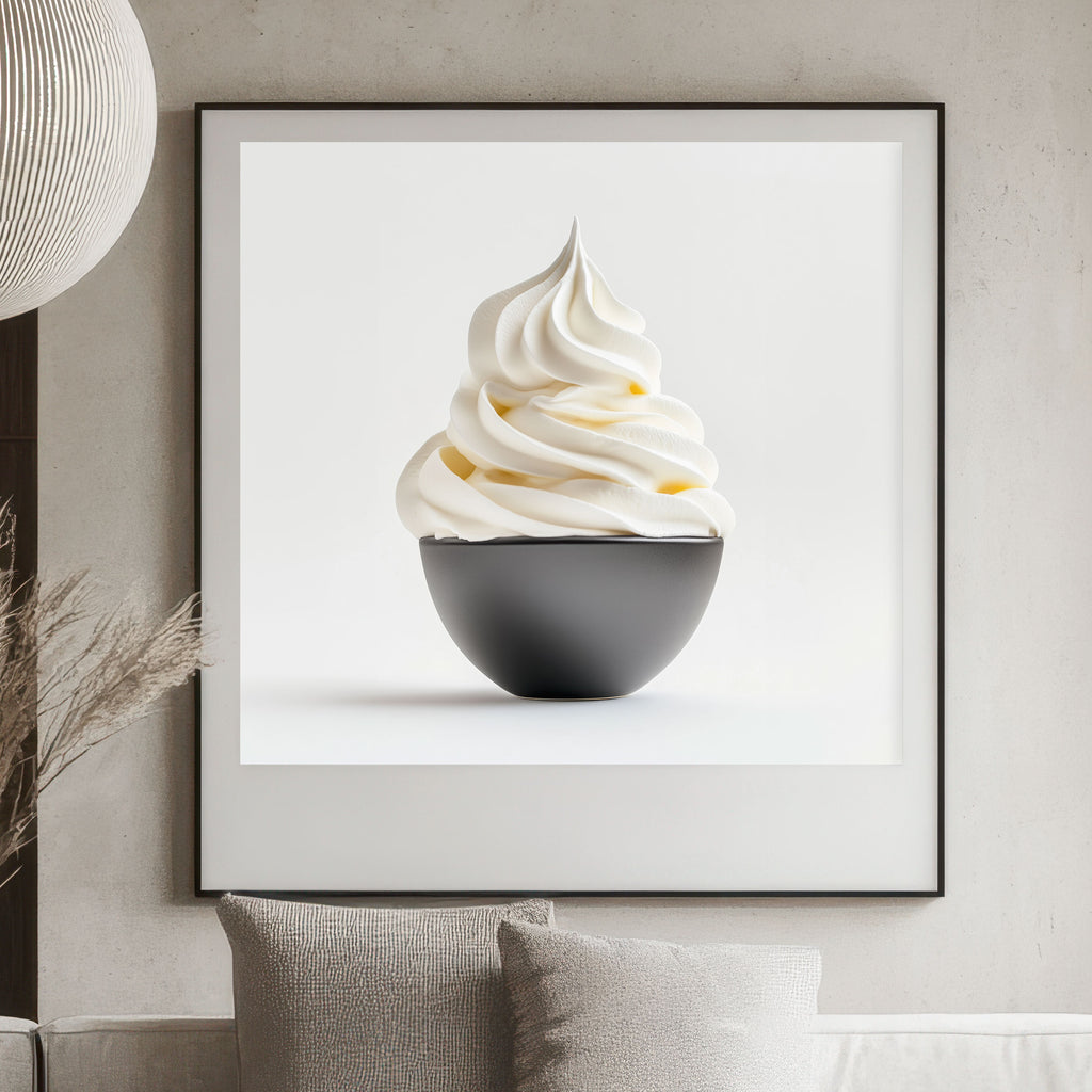 Whipped Cream Art Print - Kitchen Wall Art