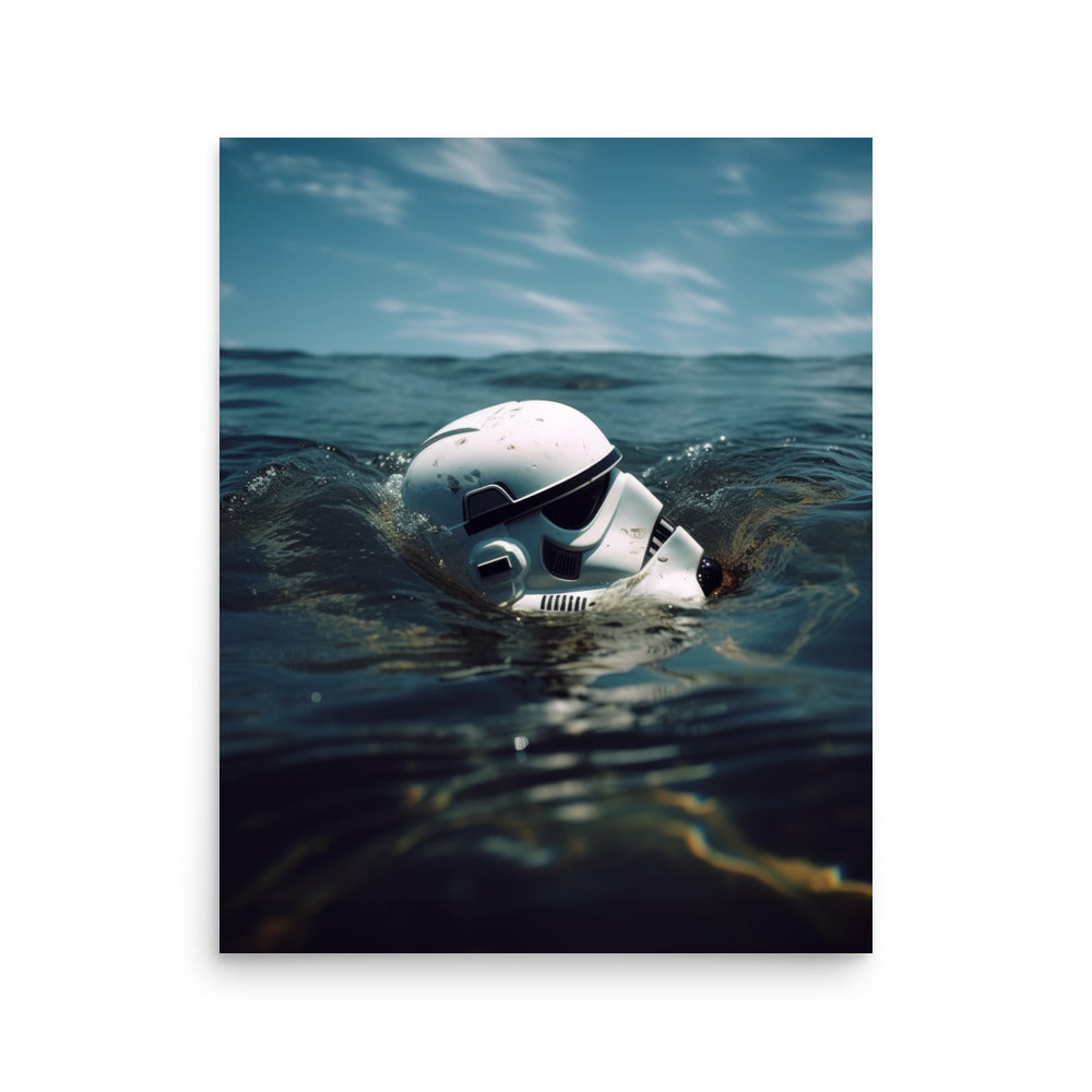 Stormtrooper Ocean Art Print - Star Wars Wall Art