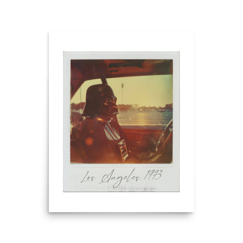 Darth Vader Poster - Los Angeles 1973 Polaroid - Sunset Drive