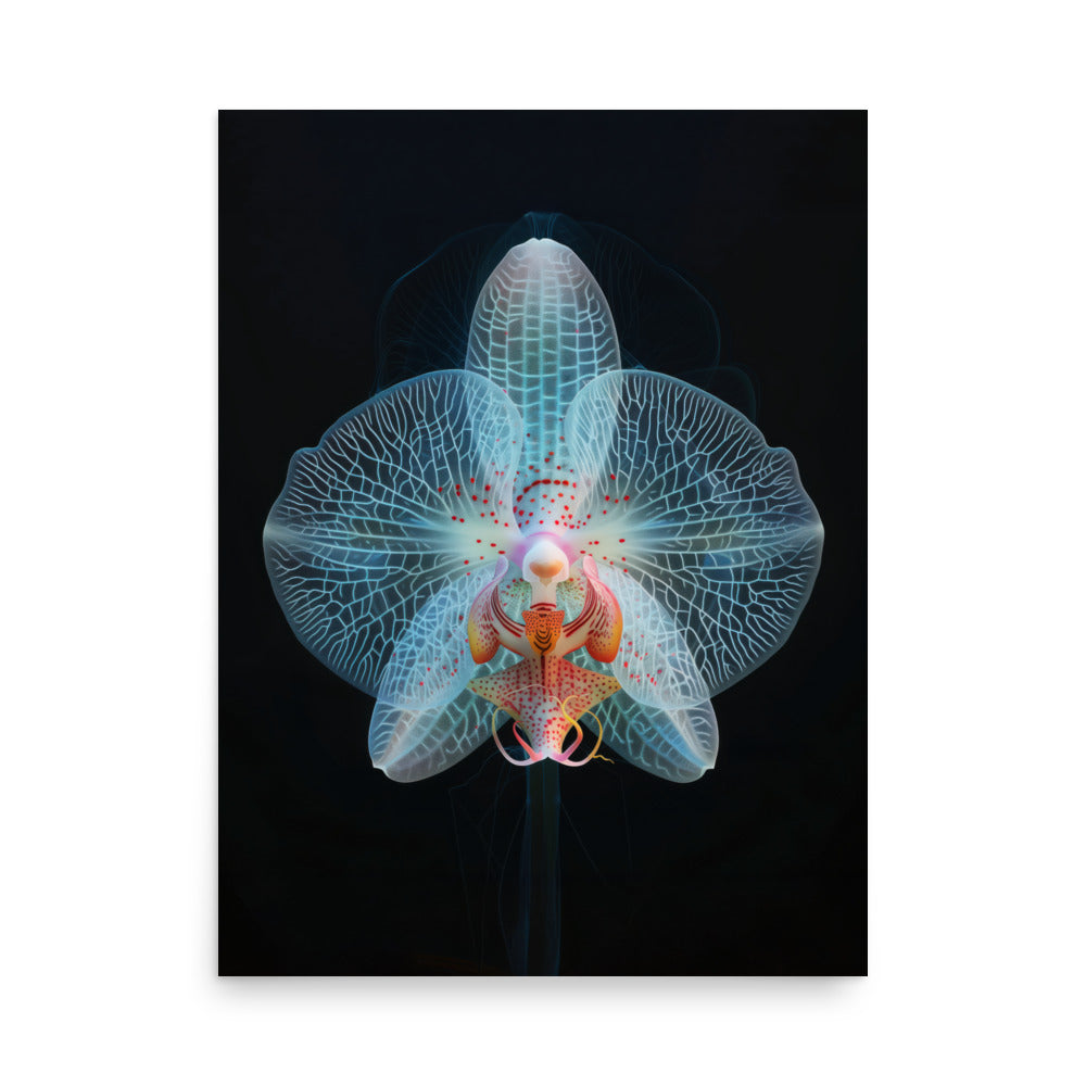 Luminous Orchid Art Print - Ethereal Flower Wall Art