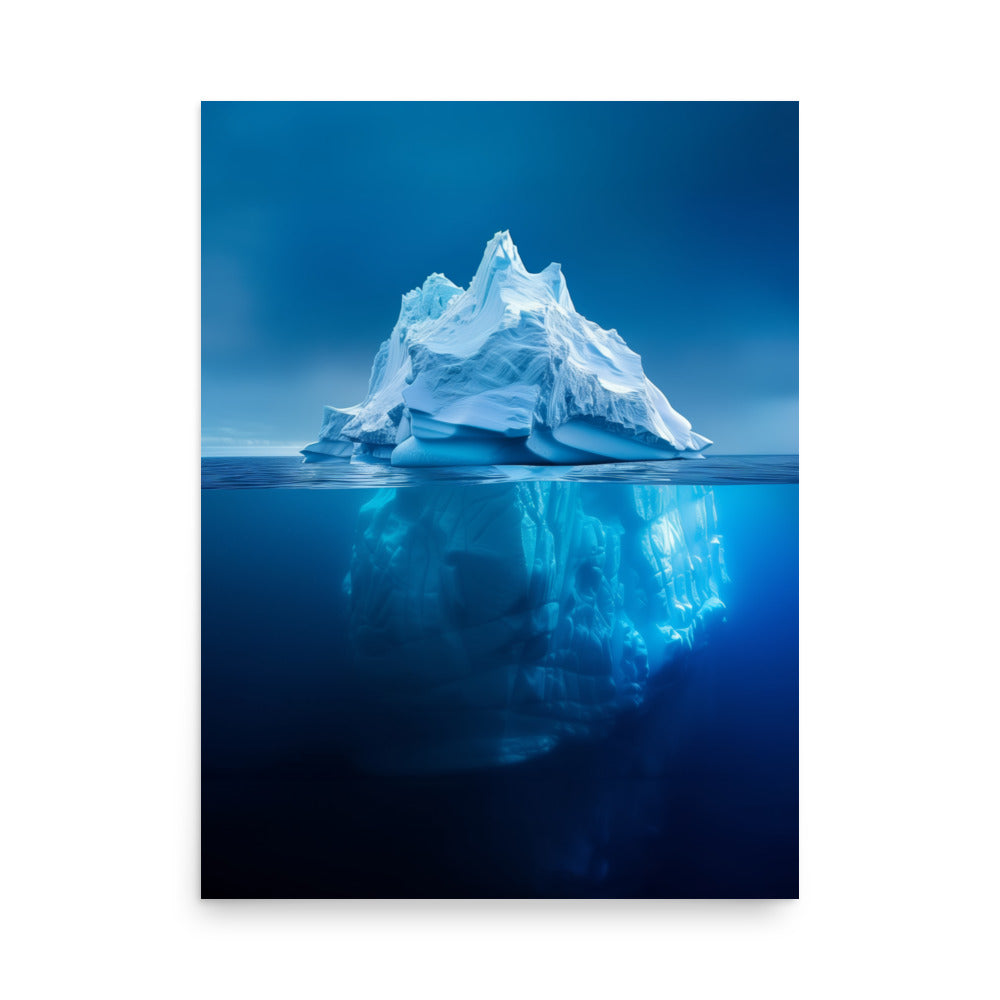 Dramatic Iceberg Art Print - Ocean Wall Art