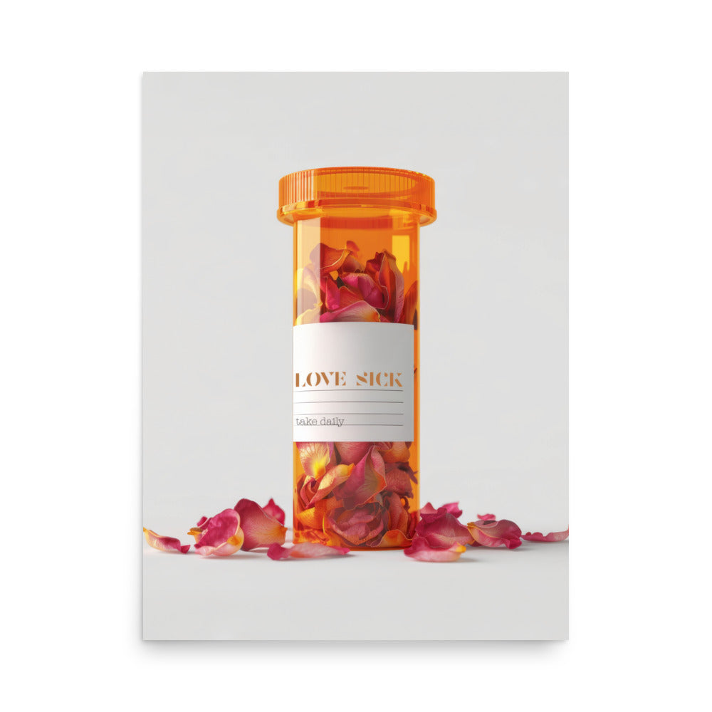 Love Sick Art Print - Romantic Wall Decor