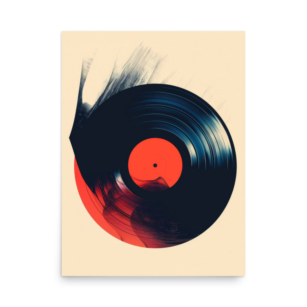 Vinyl Record Art Print - Contemporary Music Wall Art
