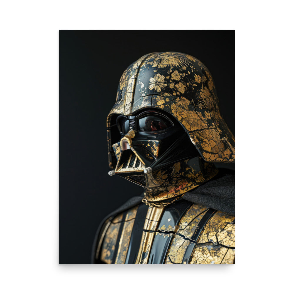 Darth Vader Kintsugi Art Print - Star Wars Poster